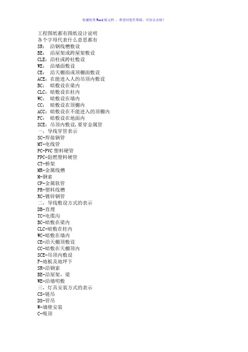 电气图纸符号大全Word版