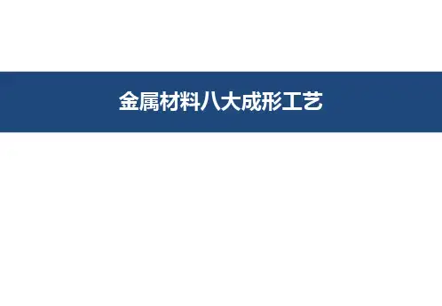 金属材料八大成形工艺