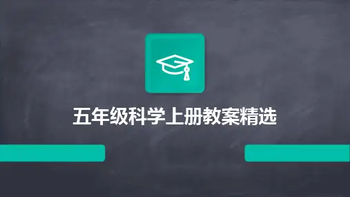 2024五年级科学上册教案精选