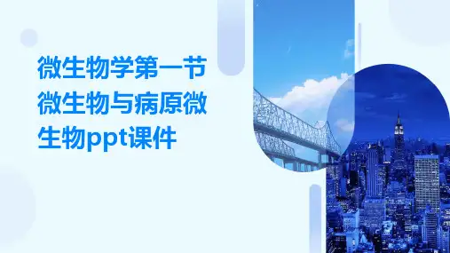 微生物学第一节微生物与病原微生物ppt课件