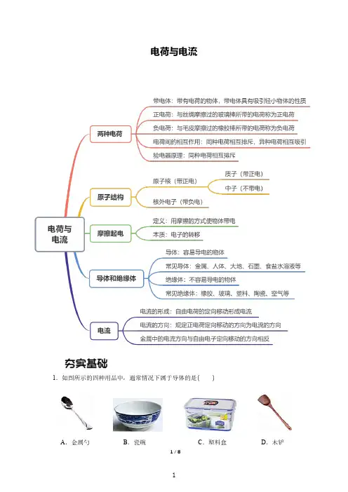 电荷与电流--精练题(含答案与解析)