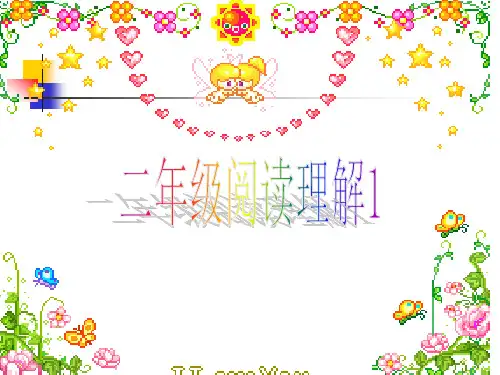 新人教版小学语文二年级上册阅读理解练习题精品PPT课件