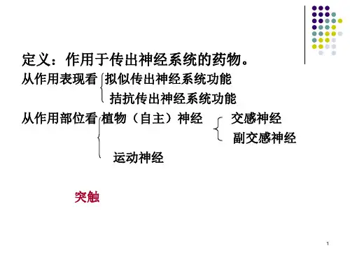 传出神经系统药理