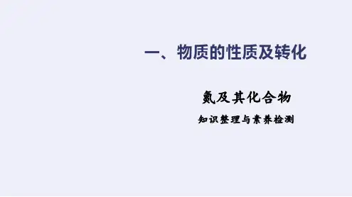 第二单元-氮及其化合物(复习课件)高一化学(人教版2019必修第二册)