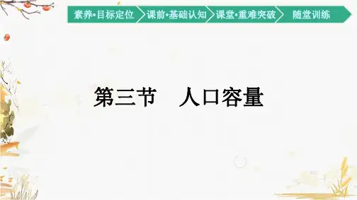 2020-2021学年高中地理湘教版(2019)必修第二册课件-1.3 人口容量