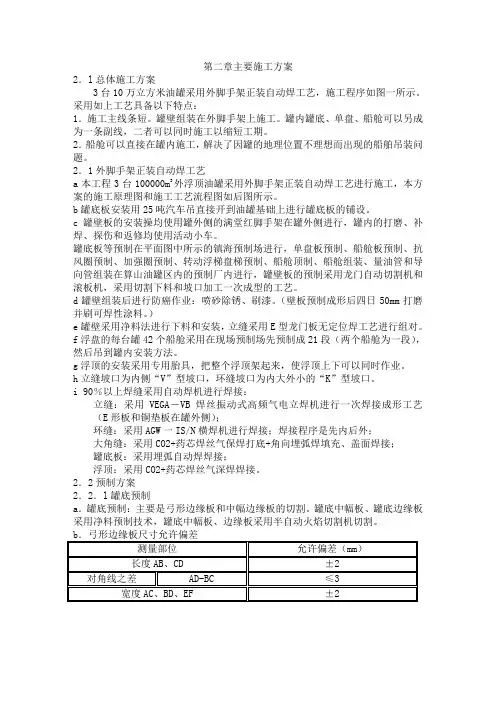 储油罐施工方案