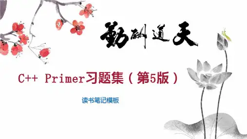 C   Primer习题集(第5版)
