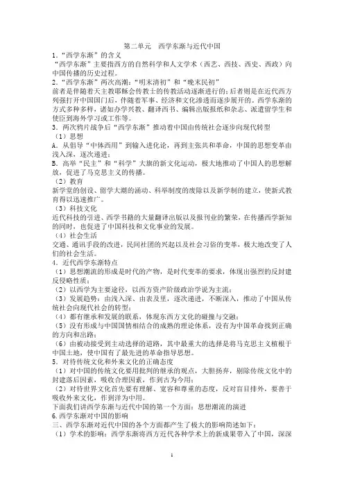上海高考——中国近代史(拓展)