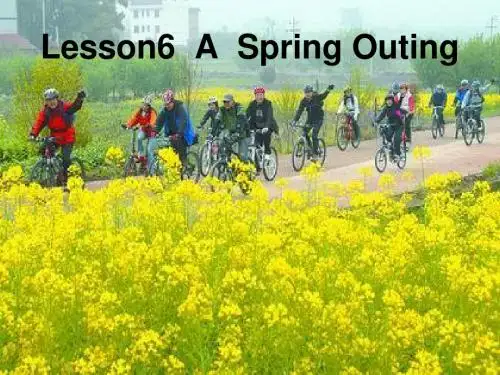 五年级下册英语课件-Unit 4《A spring outing》(Part B)｜闽教版  (共25张PPT)