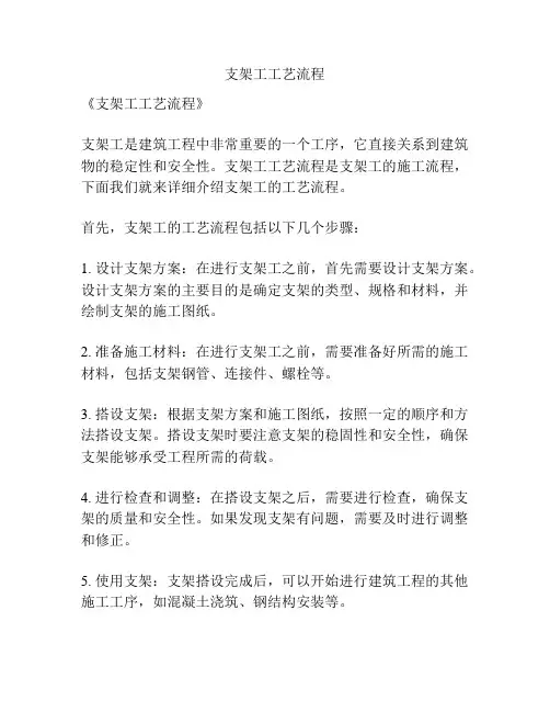 支架工工艺流程