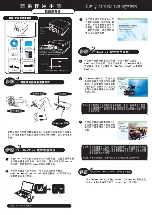 视频服务器 简易说明书