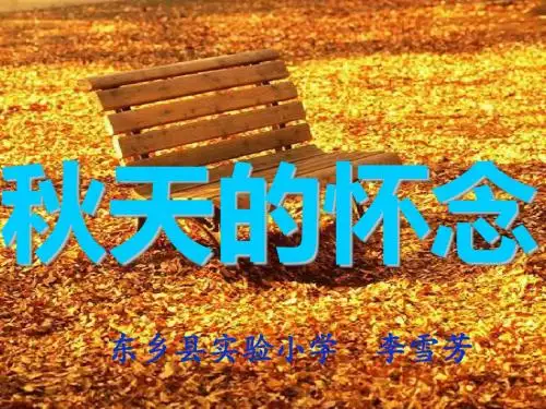 语文A版小学语文第12册第六单元第14课《秋天的怀念》PPT课件