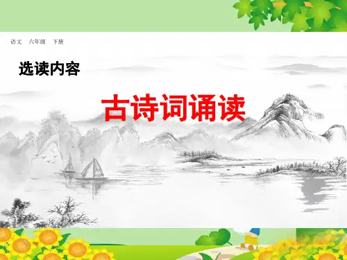 最新人教部编版六年级语文下册第六单元PPT课件(110张)