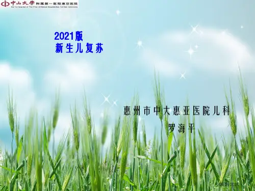 《新生儿复苏》幻灯片PPT