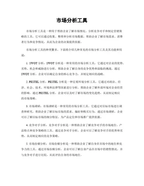 市场分析工具