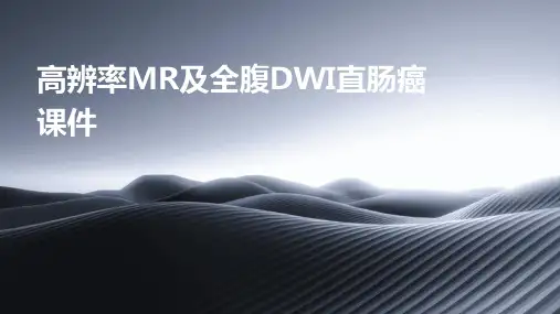 高分辨率MR及全腹DWI在直肠癌课件