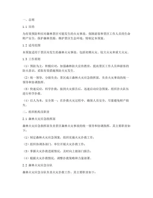 森林景区应急预案