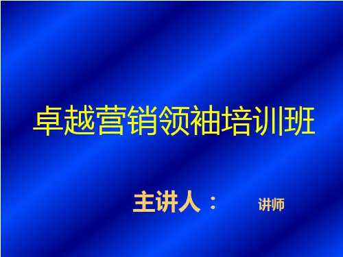 卓越营销领袖培训班.pptx