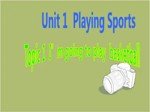 仁爱英语八年级上册Unit 1Topic 1SectionD