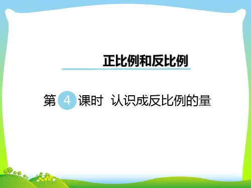 新版苏教版六年级数学下册 第4课时 认识成反比例的量 优质课件 .ppt