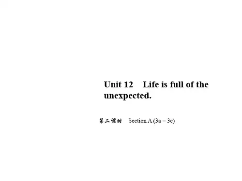 人教版九年级英语下册课件：unit 12 第二课时 Section A (3a-3c)(共10张PPT)