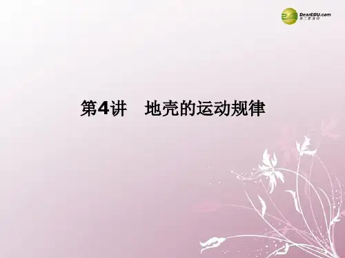 专题四 地壳的运动规律课件