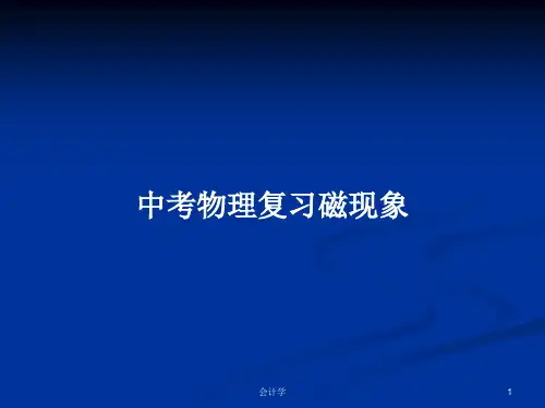 中考物理复习磁现象PPT学习教案