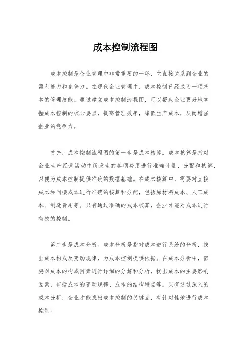 成本控制流程图