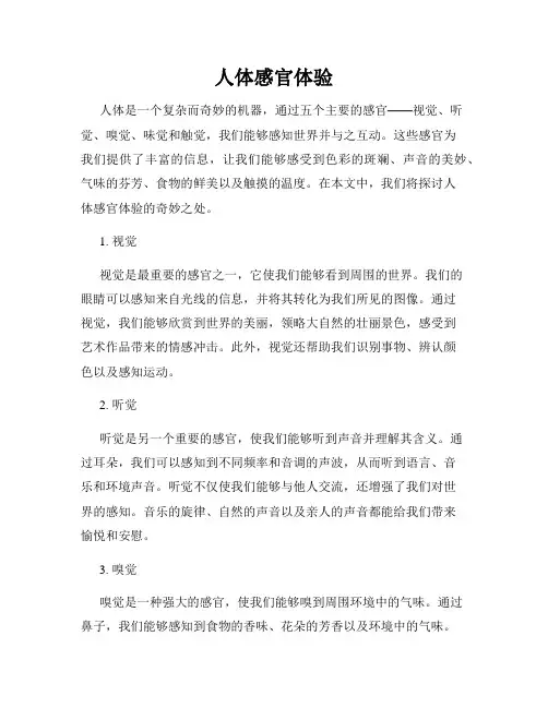 人体感官体验