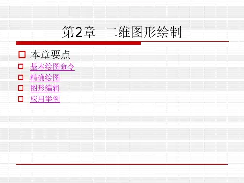 第2章 二维图形绘制总结