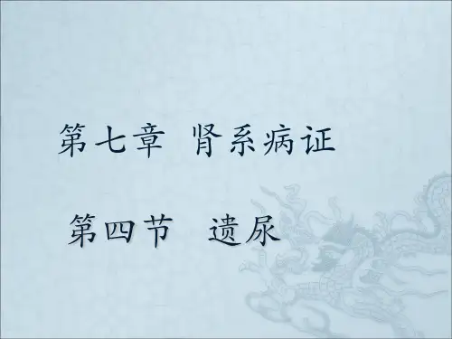 遗尿s医学PPT课件