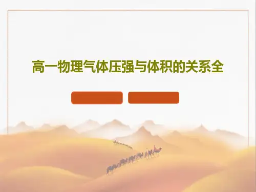 高一物理气体压强与体积的关系全55页PPT