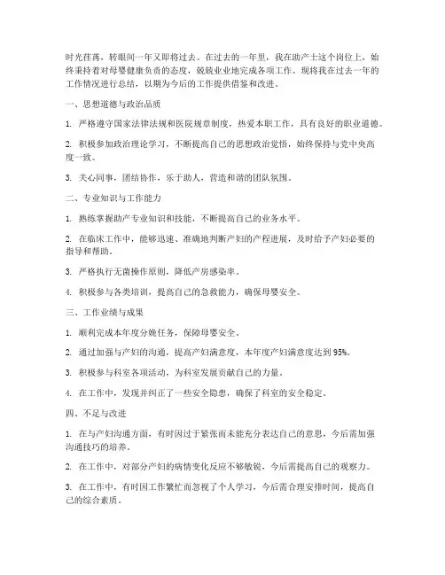 助产士个人工作总结