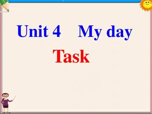 七年级英语上册《Unit 4 My day》Task课件 牛津译林版