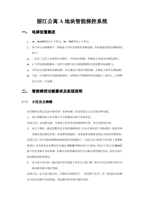 智能梯控系统(三菱电梯)