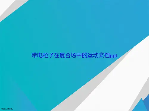带电粒子在复合场中的运动讲课文档