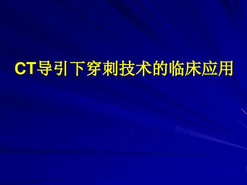 肺穿刺PPT医学课件