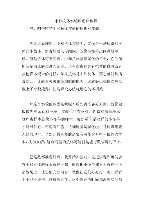 中和抗体实验原理和步骤