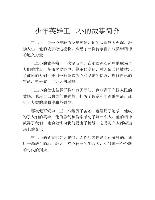 少年英雄王二小的故事简介