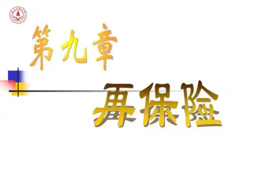 第九章 再保险