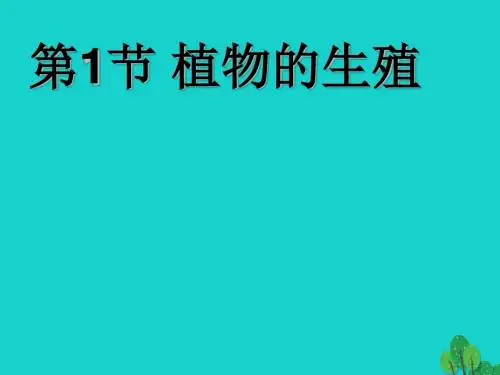 八年级生物上册第7单元第19章第1节植物的生殖课件2(新版)苏科版