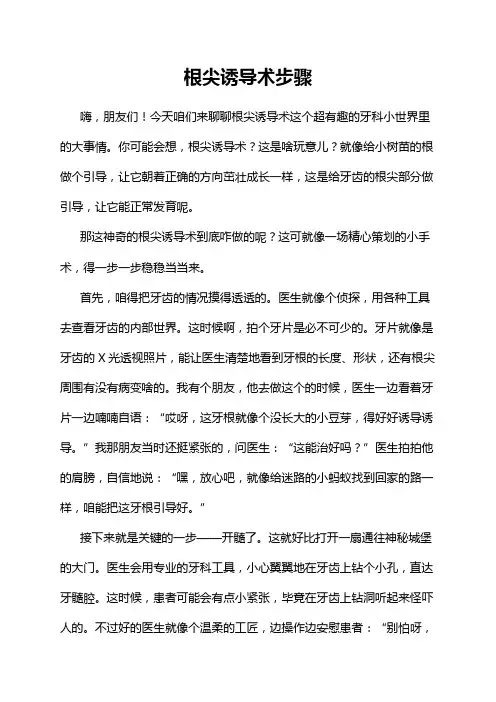 根尖诱导术步骤