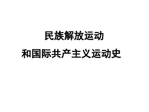 民族解放运动和国际共产主义运动