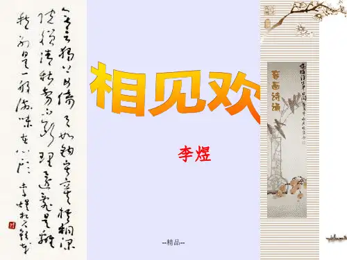 《相见欢优秀》PPT课件