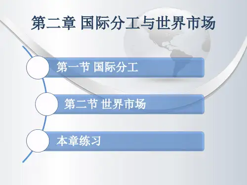 国际分工与世界市场 第二章