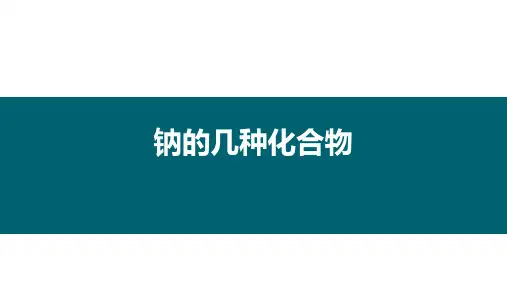 化学人教版(2019)必修第一册2.1.2钠的几种化合物(共23张ppt)