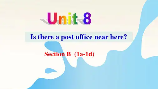 2020-2021学年人教版英语七年级下册Unit8SectionB(1a-1d)课件
