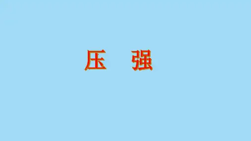 中考物理总复习课件：压强