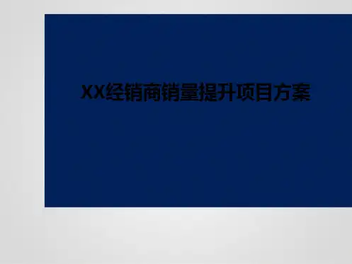 XX经销商销量提升项目方案(共21张PPT)