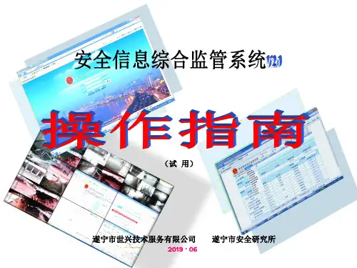 安全信息综合监管系统操作指南